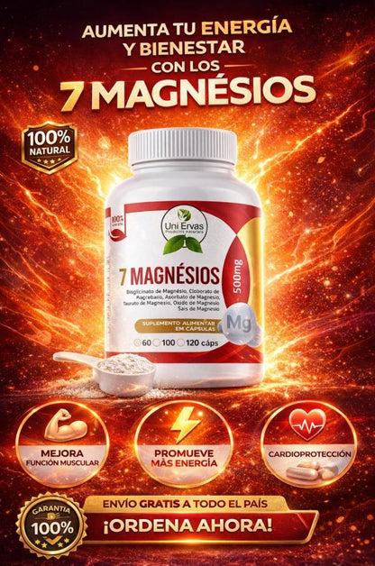 7 Magnésios – Complejo Mineral de Alta Absorción | Uni Ervas