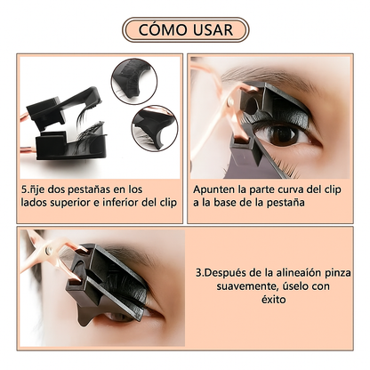 Pestañas Magnéticas Reutilizables;  Resaltan tu mirada al instante sin pegamento, sin alergias y sin complicaciones.