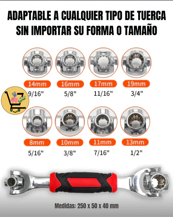 Power-Max™️ORIGINAL LLAVE INGLESA MULTIUSOS 48 EN 1 🔧  De TITANIUM