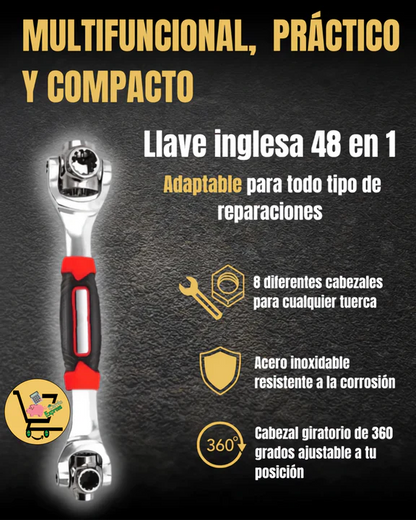 Power-Max™️ORIGINAL LLAVE INGLESA MULTIUSOS 48 EN 1 🔧  De TITANIUM